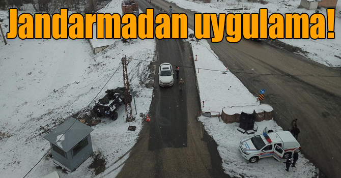 Kars’ta jandarmadan trafik uygulaması!