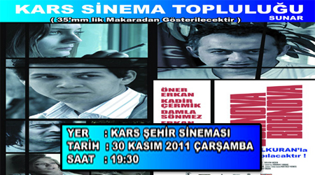 Kars Sinema Topluluğu ‘Bornova Bornova’ Diyecek!