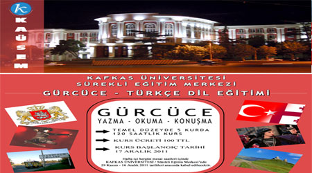 KAÜ'den Gürcüce Kursu