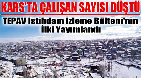 Kars'ta Çalışan Sayısı Düşüyor