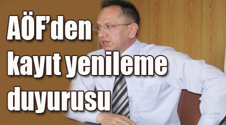 AÖF’den kayıt yenileme duyurusu