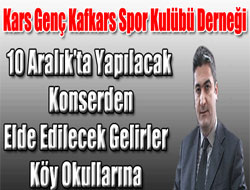 Kars'ta yardım konseri