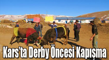 Fanatik Boğalar Derbi Öncesi Kars'ta Kapıştı