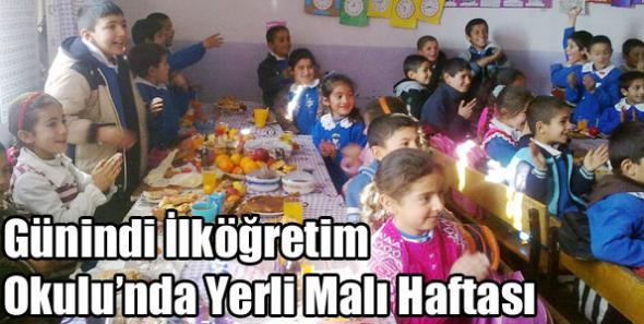 Günindi İlköğretim Okulu’nda Yerli Malı Haftası
