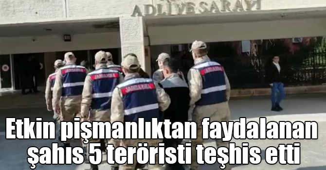 Etkin pişmanlıktan faydalanan şahıs 5 teröristi teşhis etti