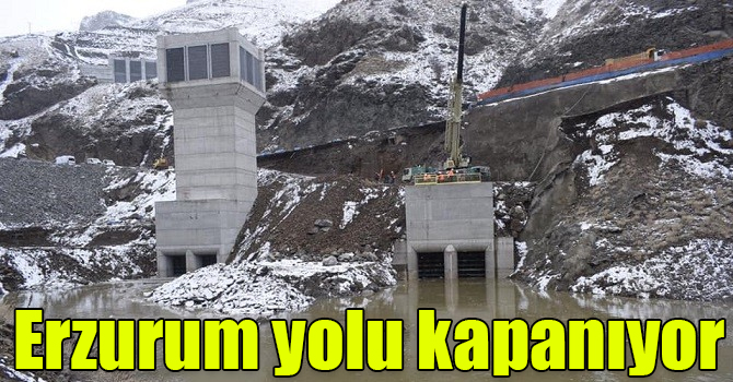 Erzurum yolu kapanıyor