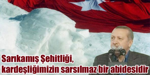 Sarıkamış Şehitliği, kardeşliğimizin sarsılmaz bir abidesidir