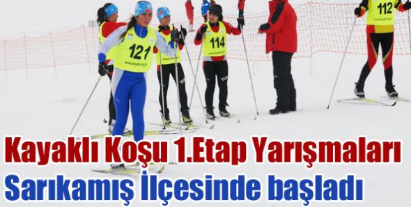 Kayaklı Koşu 1.Etap Yarışmaları Kars’ın Sarıkamış İlçesinde başladı