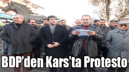 BDP Kars'ta KCK operasyonlarını protesto etti