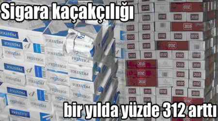 Kars'ta Sigara kaçakçılığı bir yılda yüzde 312 arttı