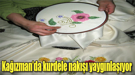 Kağızman’da kurdele nakışı yaygınlaşıyor