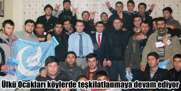 Kars Ülkü Ocakları köylerde teşkilatlanmaya devam ediyor