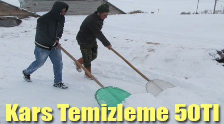 Kars'ta Kar Temizleme!..