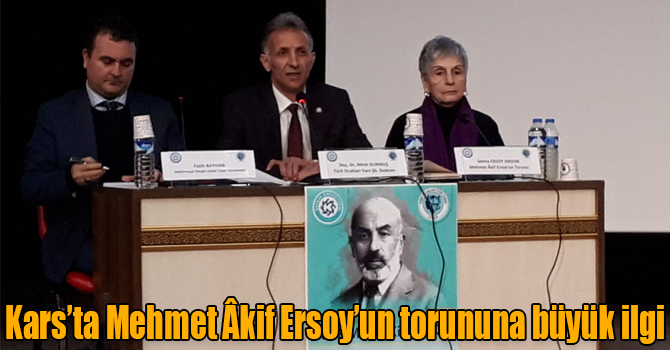 Kars’ta Mehmet Âkif Ersoy’un torununa büyük ilgi