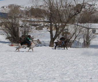 Kars'ta Cirit Müsabakaları Nefes Kesti