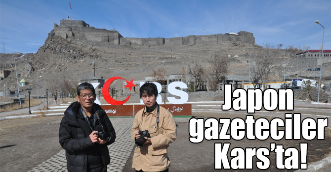 Japon gazeteciler Kars’ta!