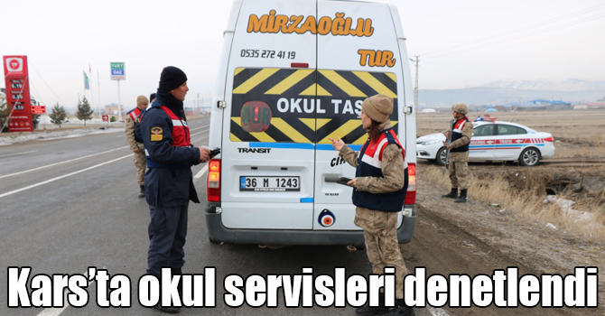 Kars’ta okul servisleri denetlendi