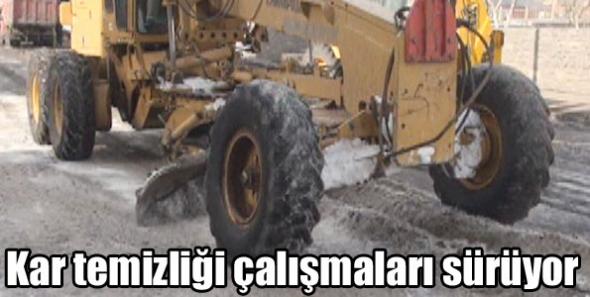 Kar temizliği çalışmaları sürüyor