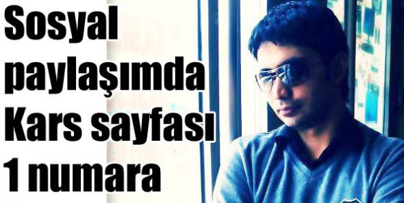 Sosyal paylaşımda Kars sayfası 1 numara