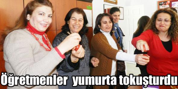 Öğretmenler Nevruz’u yumurta tokuşturarak kutladılar