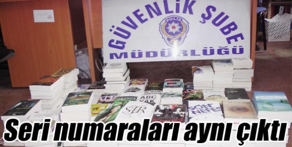 Aynı seri numaralı bandrollü yayınlar ele geçirildi