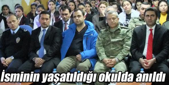 Şehit Binbaşı isminin verildiği okulda anıldı