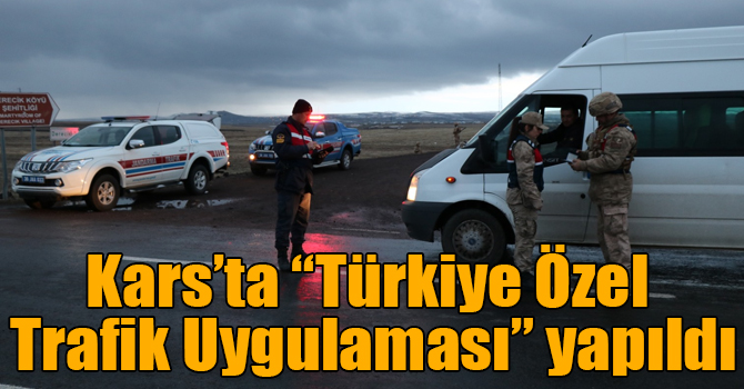 Kars’ta “Türkiye Özel Trafik Uygulaması” yapıldı