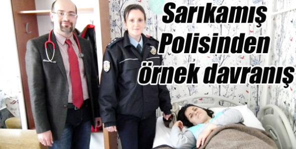 Sarıkamış Polisinden örnek davranış