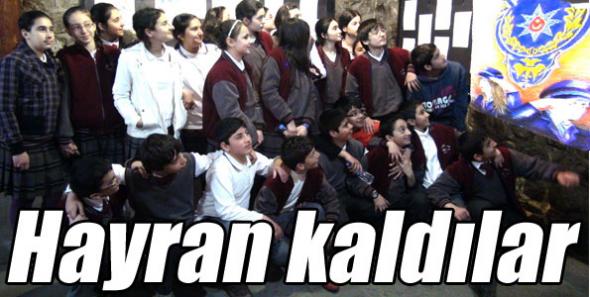 GAMP Konağındaki Polis sergisine çocuklar hayran kaldı