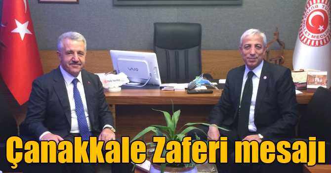 Kars Milletvekilleri Ahmet Arslan ve Yunus Kılıç'ın Çanakkale Zaferi mesajı