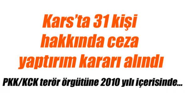Kars’ta 31 kişi hakkında ceza yaptırım kararı alındı