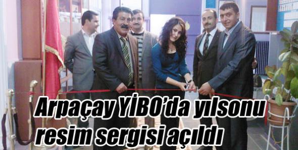 Arpaçay YİBO’da yılsonu resim sergisi açıldı