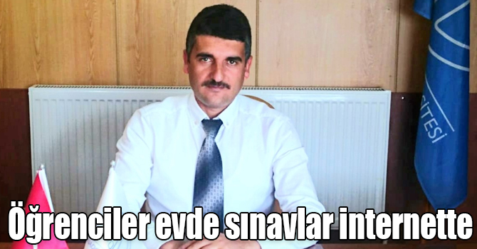 Öğrenciler evde sınavlar internette