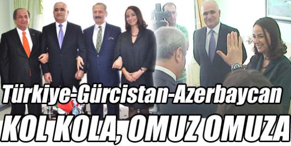 Türkiye-Gürcistan-Azerbaycan kol kola, omuz omuza