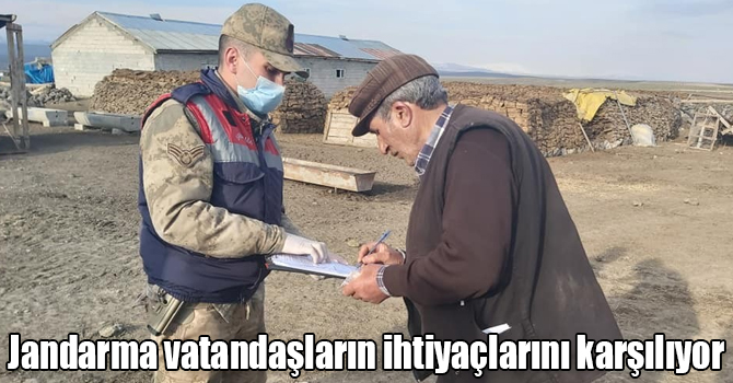 Jandarma vatandaşların ihtiyaçlarını karşılıyor