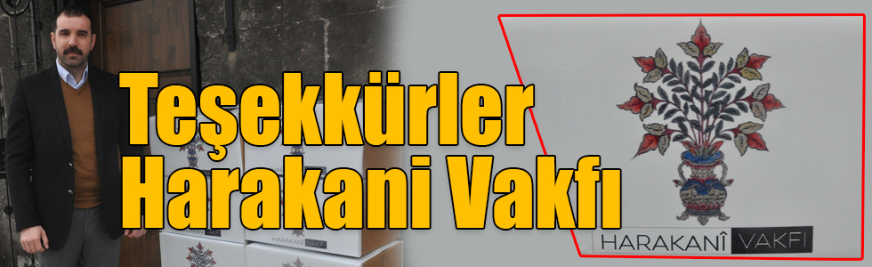 Harakani Vakfından ihtiyaç sahibi ailelere gıda kolisi faaliyeti