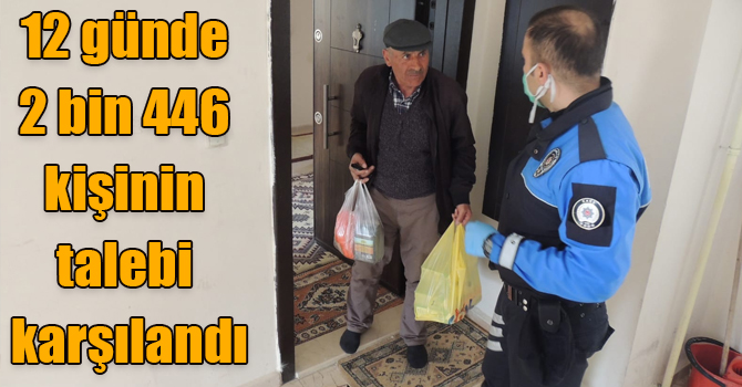 12 günde 2 bin 446 kişinin talebi karşılandı