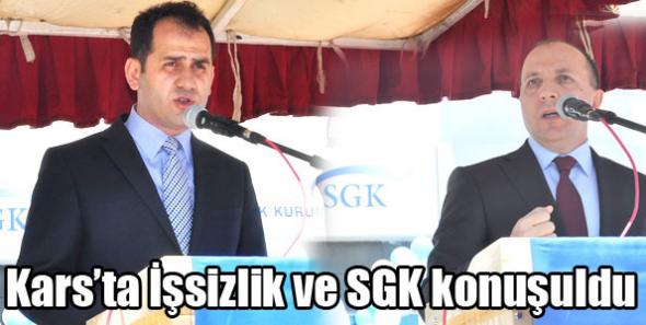 Yazıcı ve Acar, Kars’ta İşsizlik ve SGK’yı konuştu