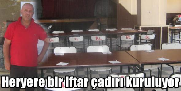 Kağızman’da 400 kişilik iftar çadırı kuruldu