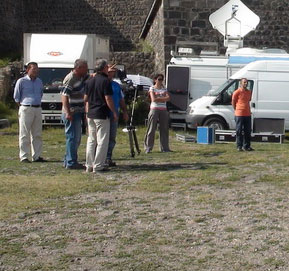 TRT Türk Memleket Anadolu Kars Kalesi’nden canlı yayın yaptı