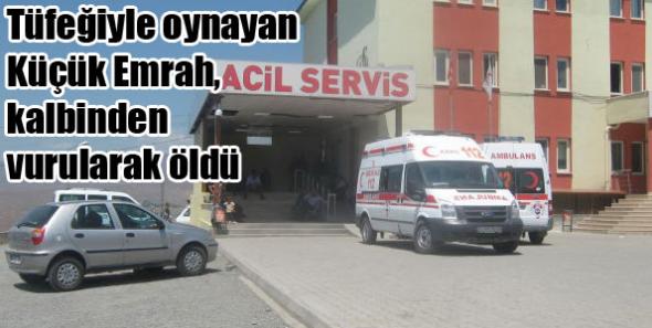 Tüfeğiyle oynayan Küçük Emrah, kalbinden vurularak öldü