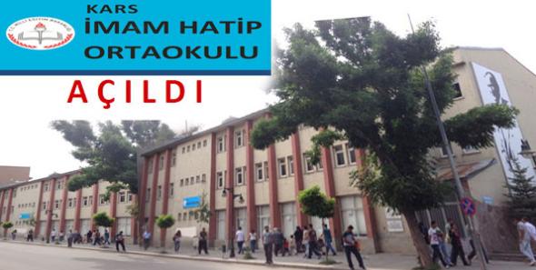 Kars İmam Hatip Ortaokulu açıldı