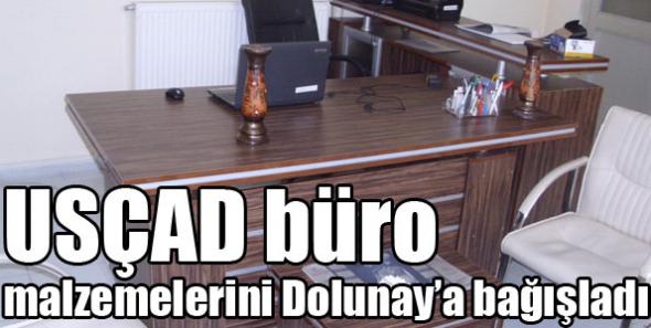 USÇAD büro malzemelerini Dolunay’a bağışladı