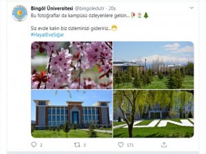 Bingöl Üniversitesi öğrencilerin özlemini gidermek için yerleşkenin fotoğraflarını paylaştı