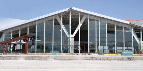 Kars Havaalanı İç ve Dış Hatlar Terminali Binası'nın Yapımı Sürüyor