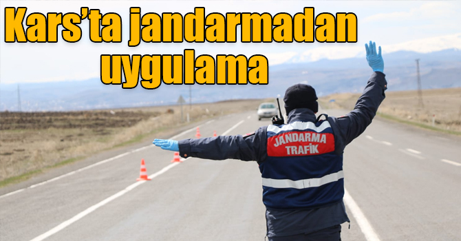 Kars’ta jandarmadan cep telefonu ve kırmızı ışık uygulaması