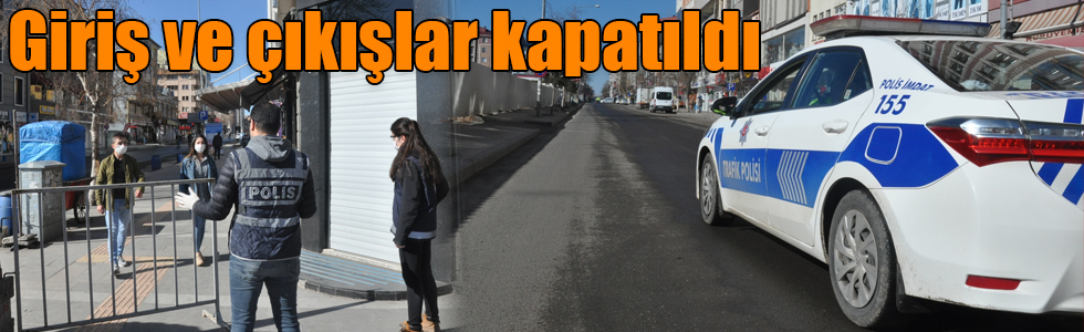 Kars’ta bazı caddeler trafiğe kapatıldı