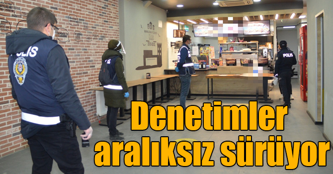 Kars polisi, koronavirüs denetimlerini aralıksız sürdürüyor