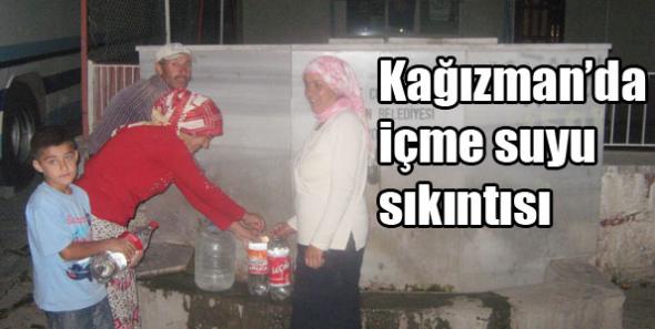 Kağızman’da içme suyu sıkıntısı