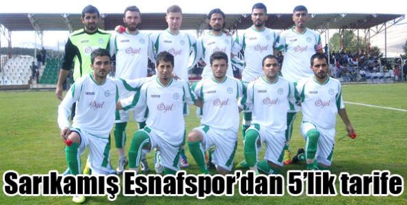 Sarıkamış Esnafspor’dan 5’lik tarife